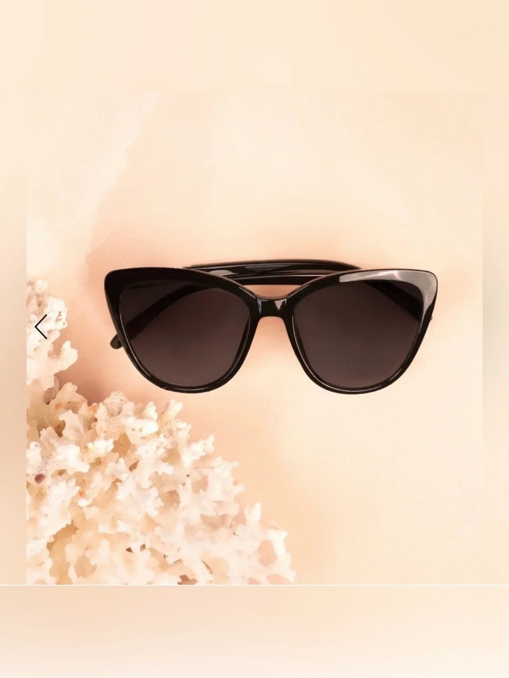 Rachel Zoe Nina Cat Eye Sunglasses Black with Grey Lenses